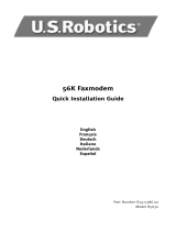 US Robotics 56K Faxmodem Owner's manual