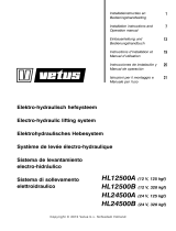 Vetus HL12500A, HL12500B, HL24500A, HL24500B Operating instructions