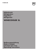 Vzug Winecooler SL Owner's manual