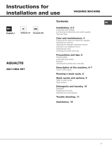 Hotpoint-Ariston AQ113DA 697 AQUALTIS Owner's manual
