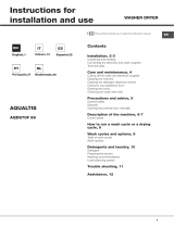 Hotpoint-Ariston AQD970F 69 EU Owner's manual