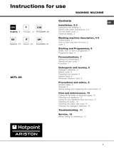 Hotpoint AVTL 83 (EU)/HA User manual