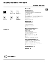 Indesit iwc 7125 eu Owner's manual