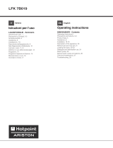 Hotpoint Ariston LFB 5B019 User guide