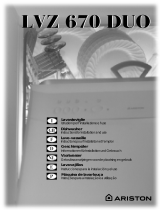 Hotpoint-Ariston LVZ 670 DUO ALU Owner's manual