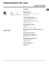 Whirlpool WMG 1022B EU User guide