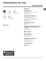 Hotpoint WML 701 EU.M Owner's manual