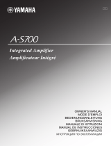 Yamaha A-S700 Owner's manual