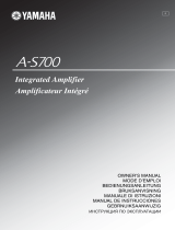 Yamaha A-S700 Owner's manual