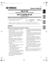 Yamaha NS-P125 Owner's manual