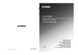 Yamaha CD-S300 Owner's manual