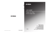 Yamaha CD-S300 User manual