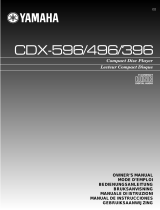 Yamaha CDX-496 Owner's manual