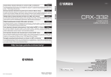 Yamaha CRX-332 Silver User manual