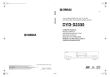 Yamaha DVD-S2500 Owner's manual