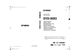 Yamaha DVD-S663 Owner's manual