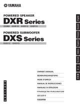 Yamaha DXR12 Owner's manual