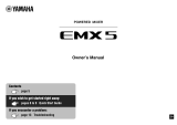 Yamaha EMX5 Owner's manual