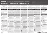 Yamaha HS-740A User manual
