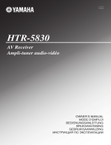 Yamaha HTR-5830 Owner's manual
