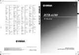 Yamaha HTR-6180 Owner's manual