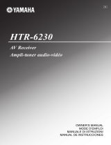 Yamaha HTR-6230 Owner's manual