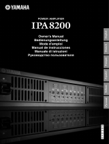 Yamaha IPA8200 Owner's manual