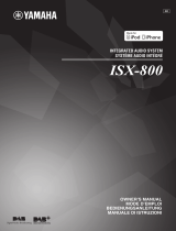 Yamaha ISX-800 Owner's manual