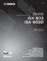 Yamaha ISX803D Owner's manual