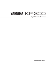 Yamaha KBP-300 Owner's manual