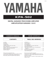 Yamaha KPA-502 Owner's manual