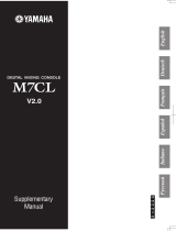 Yamaha M7CL User manual