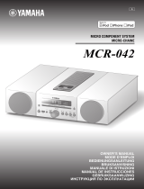 Yamaha MCR-042 dark Grey User manual