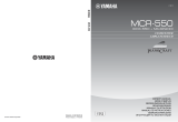 Yamaha MCR-550 Owner's manual