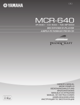 Yamaha MCR-640 Owner's manual