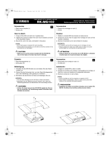 Yamaha RK-MG102 Owner's manual
