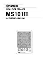 Yamaha MS101 II User manual