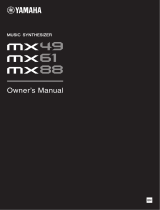 Yamaha MX88 User manual