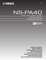 Yamaha NS-PA40 Black User manual