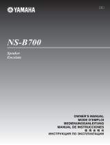 Yamaha NS-B700 User manual