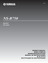 Yamaha NS-B750 Owner's manual
