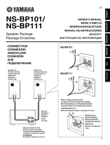 Yamaha NS-BP101 Owner's manual