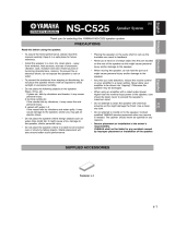 Yamaha NS-C525 Owner's manual