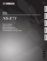 Yamaha NS-F71 Owner's manual