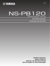 Yamaha NS-PB120 Owner's manual