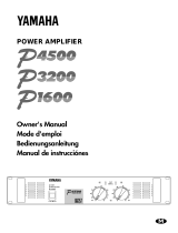 Yamaha P4500 Owner's manual