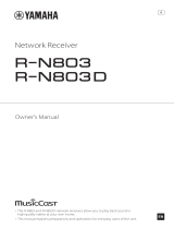 Yamaha R-N803 Owner's manual