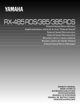 Yamaha RX-385RDS User manual