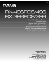 Yamaha RX-V493 Owner's manual