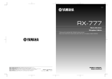 Yamaha RX-777 User manual